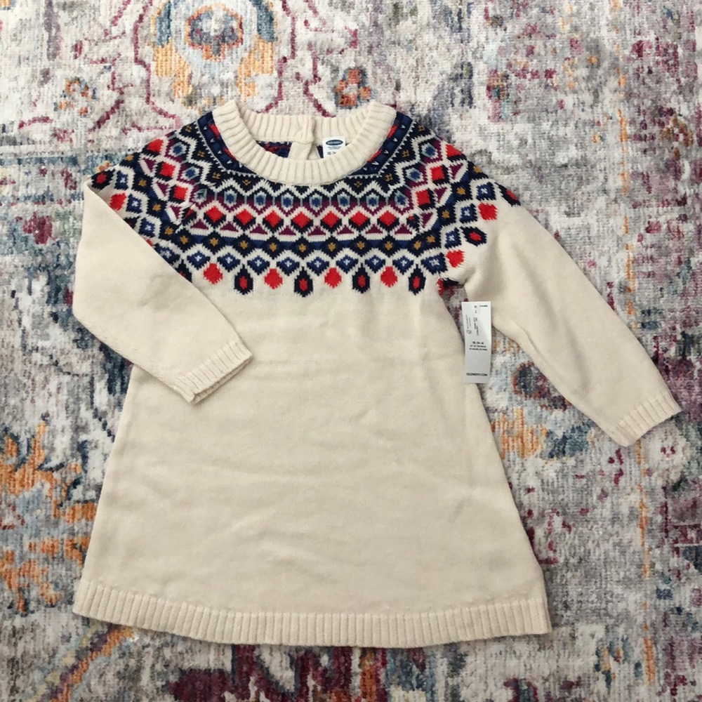 Old Navy Girls Toddler Sweater Dress 12 - 18 M